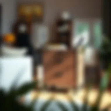 Stylish and Functional Rolling File Cart in Home Office Stylish and functional rolling file cart in a modern home office