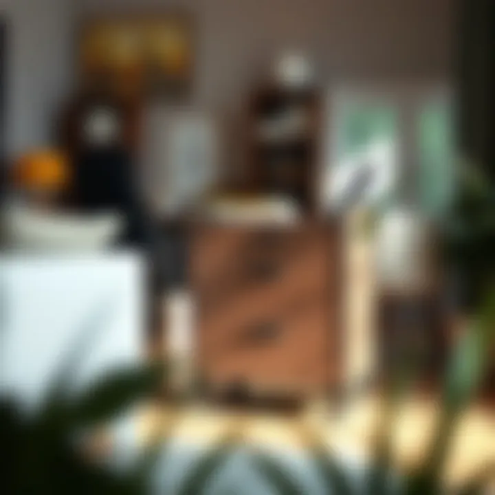 Stylish and Functional Rolling File Cart in Home Office Stylish and functional rolling file cart in a modern home office