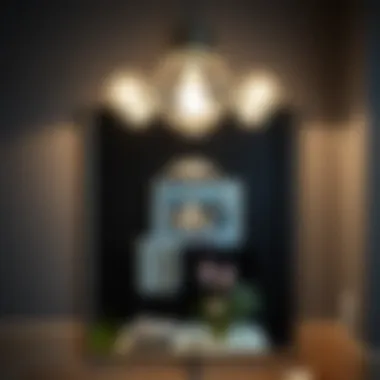 Installation of a vanity light glass globe in a contemporary setting