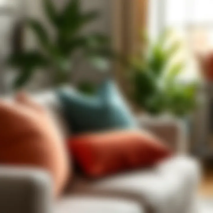 Personalized Touch: Custom Colors of 26 Pillows Custom-designed 26 pillows in various colors coordinating with home decor