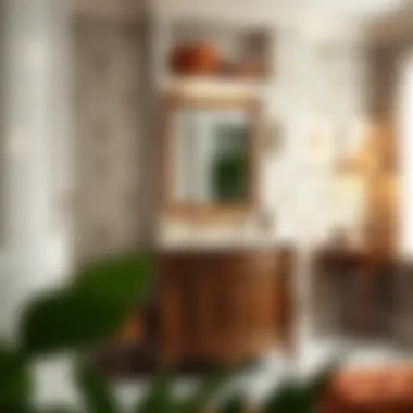 Elegant design of a compact vanity showcasing intricate craftsmanship