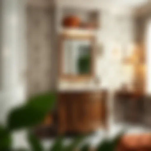 Elegant design of a compact vanity showcasing intricate craftsmanship