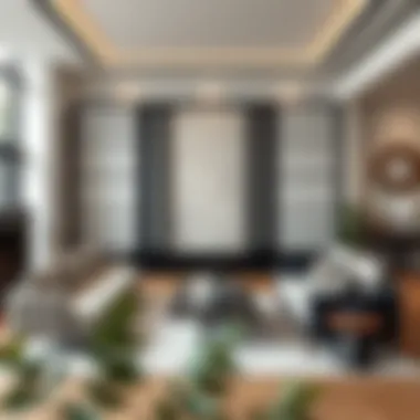 Elegant shoji screen enhancing modern interior design