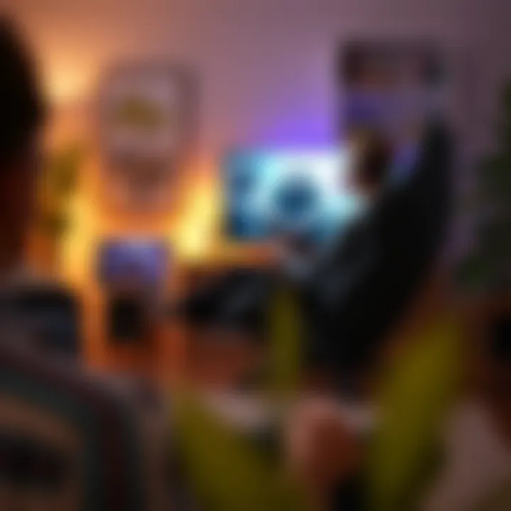 Gamer Comfort with 5 Position Floor Game Chair A gamer enjoying a game session while comfortably seated in a 5 position floor game chair.