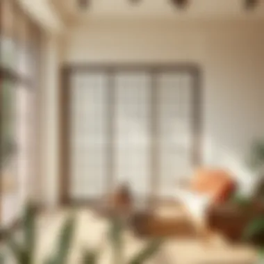 Maintenance tips for a shoji screen in a serene environment