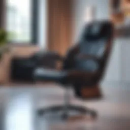 A modern 5 position floor game chair showcasing its adjustable features and sleek design.