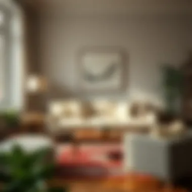 Charming small couch arrangement in a cozy living room