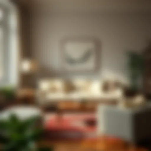 Charming small couch arrangement in a cozy living room