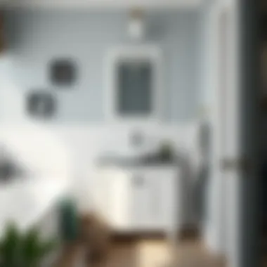 Small Bathroom with 12 Inch Vanity Stylish small bathroom showcasing a 12 inch vanity