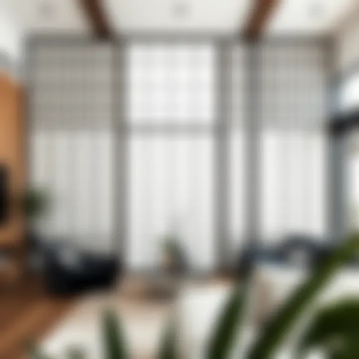 Shoji screen used as a stylish room divider in a contemporary setting