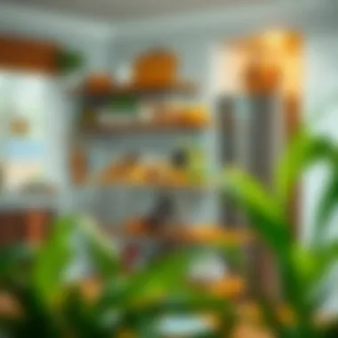 Functional tall kitchen cart showcasing its multiple uses