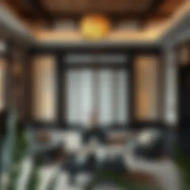 Traditional Japanese decor featuring a shoji screen