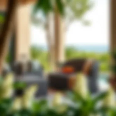 Stylish Wicker Conversation Set for Outdoor Relaxation Stylish wicker conversation set styled for relaxation