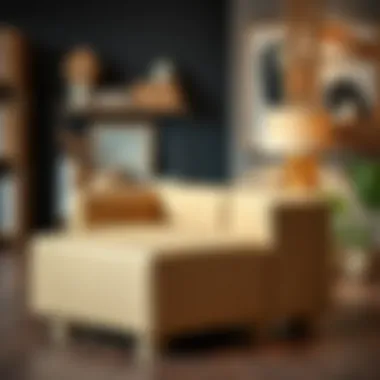 Creative furniture piece made entirely from cardboard packaging