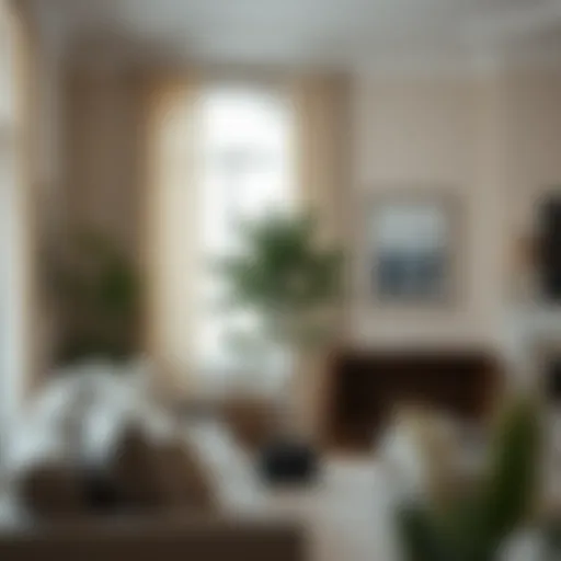 Elegant Faux Fiddle Tree in Interior Design Faux fiddle tree plant in a modern living room setting