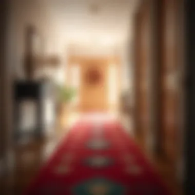 Bringing Color to Life Colorful front hall runner adding personality to a space