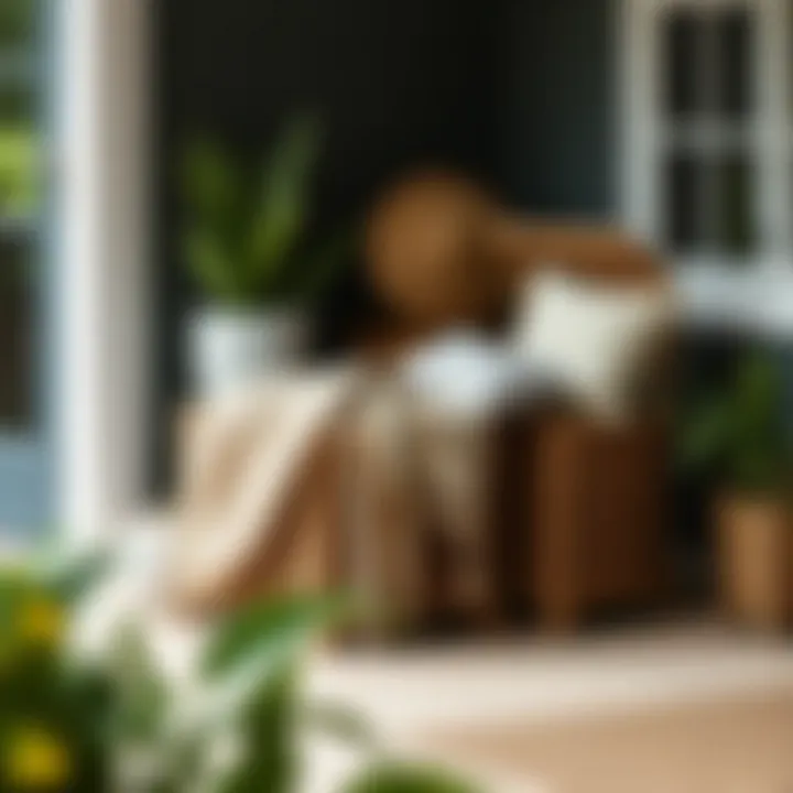 Functional Wicker Storage for Outdoor Spaces Functional outdoor wicker storage solution