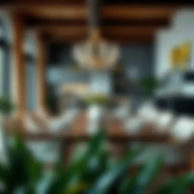 Dining Area Inspiration A beautifully arranged dining area showcasing unique table settings