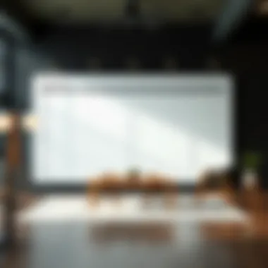 Customizable furniture schedule template design