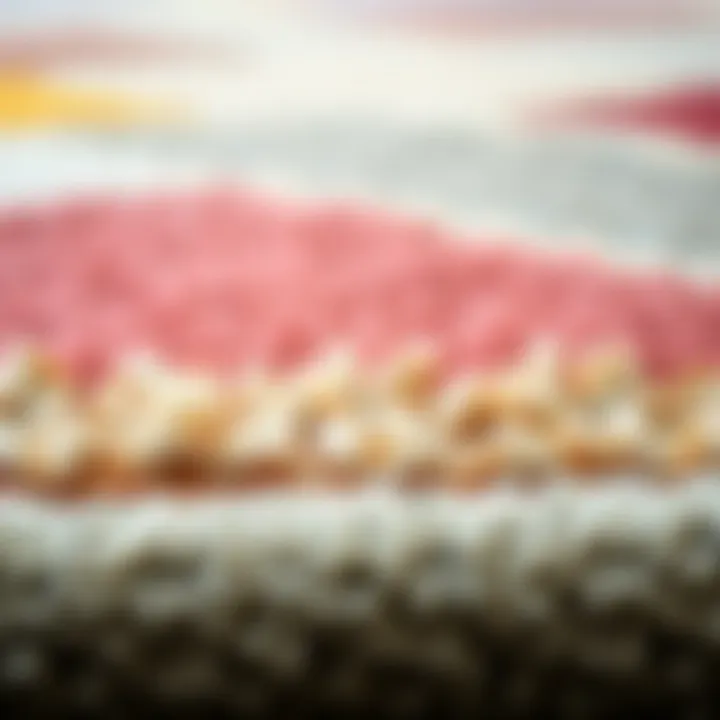 Close-up of various rug materials highlighting texture and quality, ideal for different interior styles.