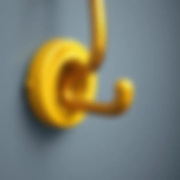 Close-up of a heavy-duty hook showcasing its construction