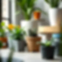 Heavy duty plastic pot showcasing durability