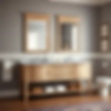 Elegant bathroom vanity with dual sinks