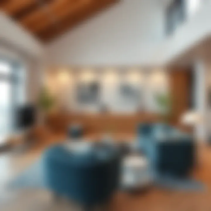 Stylish Open Space Layout Stylish layout for an open space