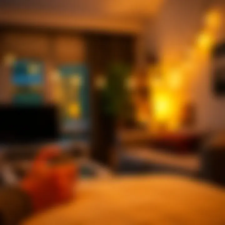 Remote control for adjusting string lights