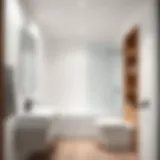 Sleek Minimalist Design for Compact Spaces Minimalist small bathroom with sleek fixtures