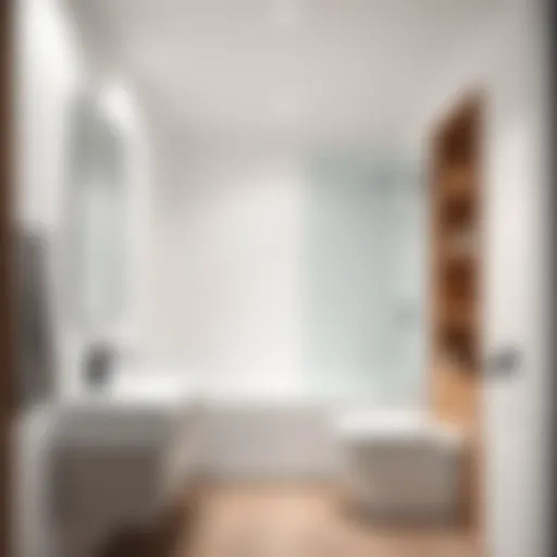 Sleek Minimalist Design for Compact Spaces Minimalist small bathroom with sleek fixtures