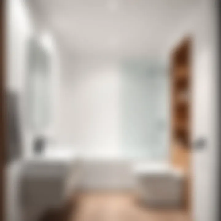 Sleek Minimalist Design for Compact Spaces Minimalist small bathroom with sleek fixtures