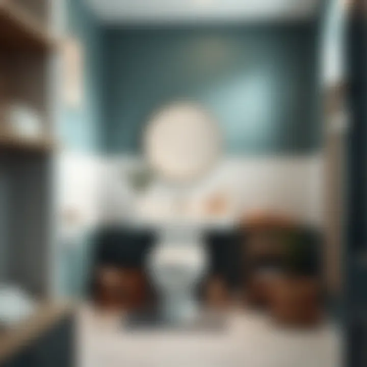 Clever Storage in a Modern Small Bathroom Modern small bathroom featuring clever storage solutions