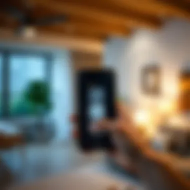 Remote Light Control via Smartphone Application Demonstration of remote light control through a smartphone application