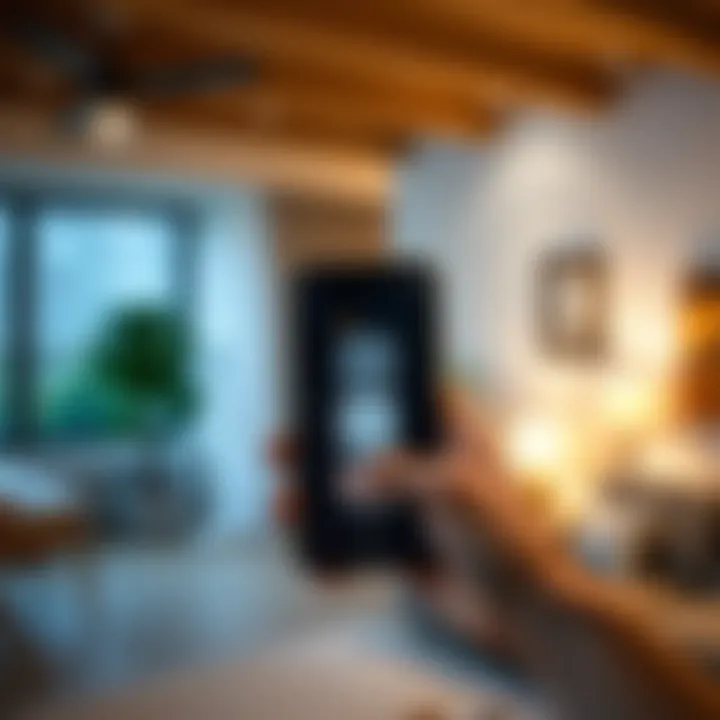 Remote Light Control via Smartphone Application Demonstration of remote light control through a smartphone application