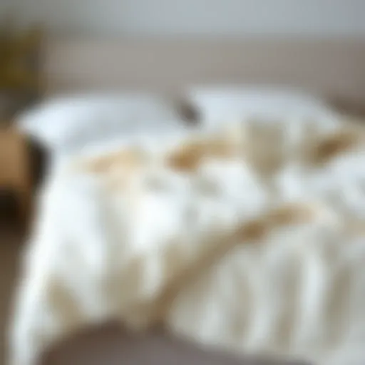 Cozy lightweight cotton quilt draped over a modern bed