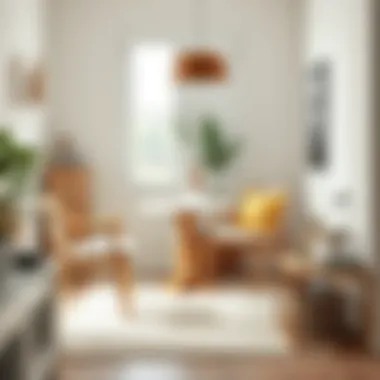 Elegant small dining table set in a cozy corner