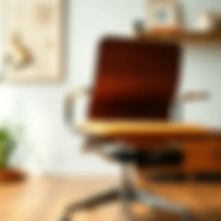 Material Diversity: Components of Mid-Century Office Chairs Diverse materials used in mid-century office chair design