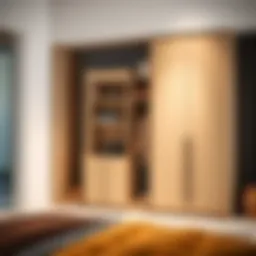 Sleek modern wardrobe showcasing innovative storage solutions