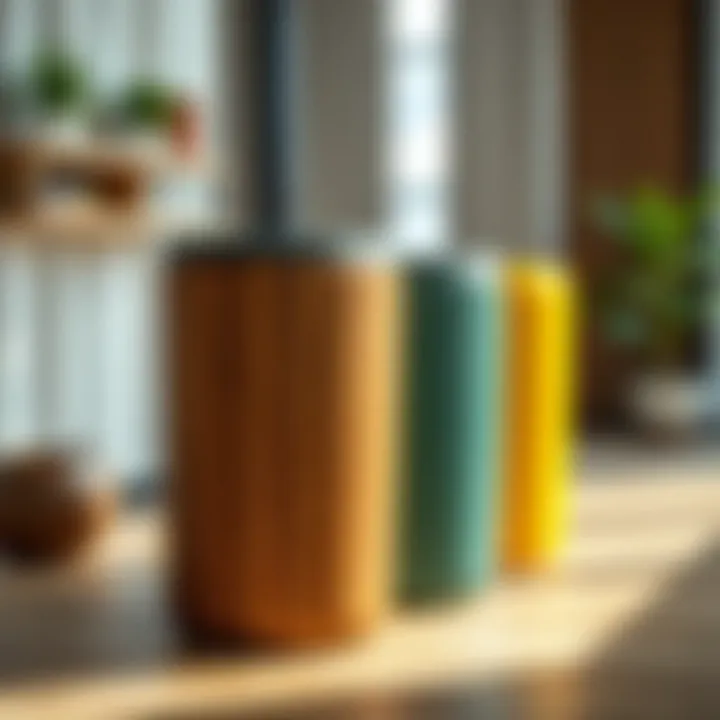 Eco-friendly materials used for narrow waste bins