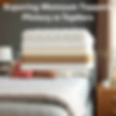 Illustration comparing different types of memory foam toppers available on the market