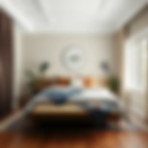A beautifully designed guest bedroom showcasing a welcoming atmosphere.