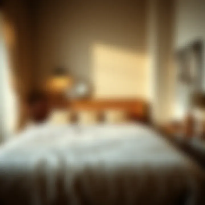 A peaceful bedroom environment emphasizing the psychology of sleep.