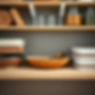 Variety of materials used in pantry shelf supports