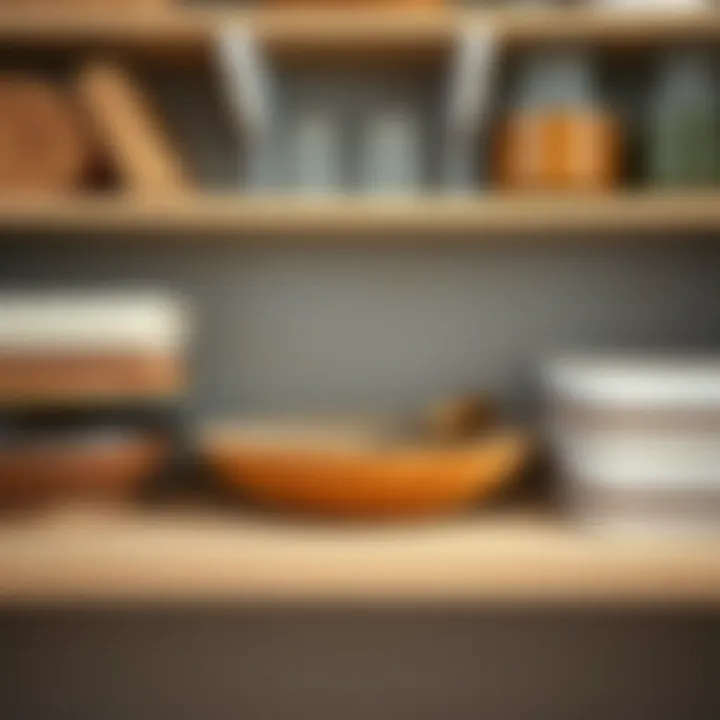 Variety of materials used in pantry shelf supports