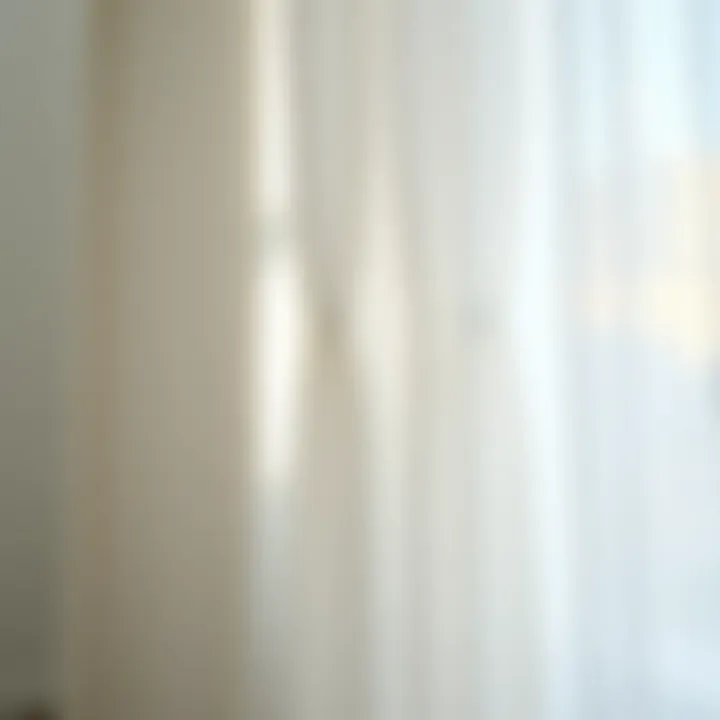 Intricate Pinch Pleat Design Highlighted Close-up view of pinch pleat detailing on white sheer curtains