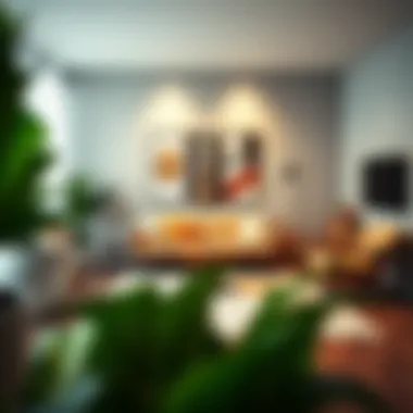 An example of furniture arrangement visualized in Planner 5D