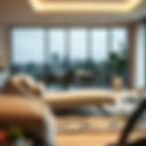 Modern Elegance: Chaise Lounge in Stylish Living Space Elegant chaise lounge in a modern living room