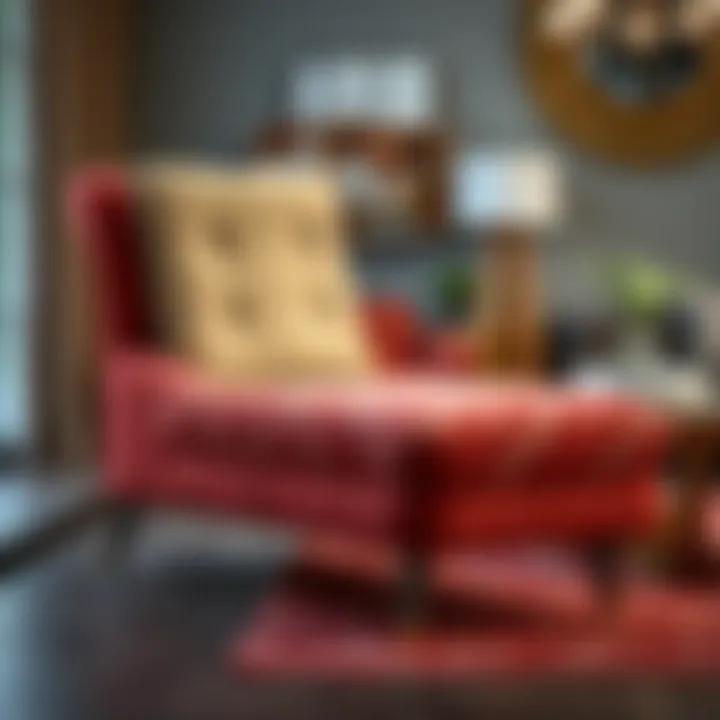 Various materials used for chaise lounge upholstery