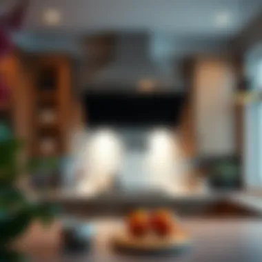 Innovative range hood technology in a modern kitchen setting